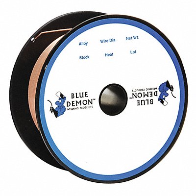 BLUE DEMON ER70S603002 Carbon Steel Weld Wire 0.030 x2lb Spool