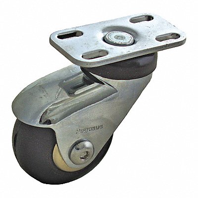 GRAINGER P7SSRP020KP Quiet-Roll Medical Plate Castor Swivel