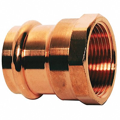 JONES STEPHENS C77150 Copper Female Adaptr P x Fpt 3/4 x 3/4