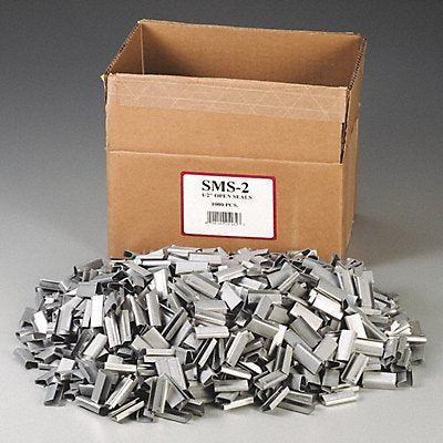 NIFTY PRODUCTS SMS2 Mtl Seals For 1/2 Poly Strapping PK1000