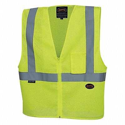 PIONEER V1060360UL Safety Vest Mesh Hi-Vis Yellow L