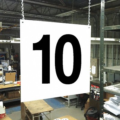 STRANCO INC HPSFS121210 Hanging Aisle Sign Legend 10