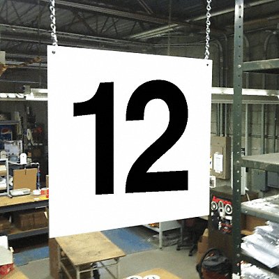 STRANCO INC HPSFS121212 Hanging Aisle Sign Legend 12