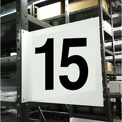 STRANCO INC HPS2W141215 Projecting Aisle Sign 12in x 12in Vinyl