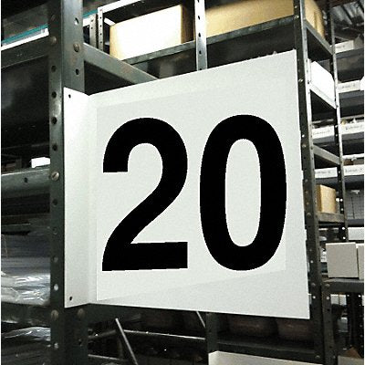 STRANCO INC HPS2W141220 Projecting Aisle Sign 12in x 12in Vinyl