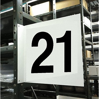 STRANCO INC HPS2W141221 Projecting Aisle Sign 12in x 12in Vinyl