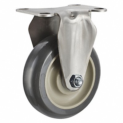 GRAINGER P12RXUP050D12AM Standard Plate Castor Rigid 300 lb.
