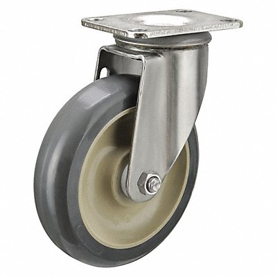 GRAINGER P12SXUP050D12AM Standard Plate Castor Swivel 300 lb.