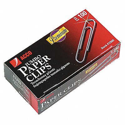 ACCO ACC72500 Paper Clip Silver Wire PK1000