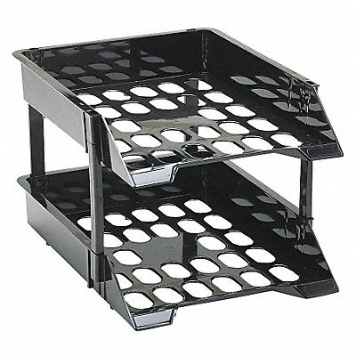 DEFLECT-O DEF63304 Letter Tray Black Plastic PK2