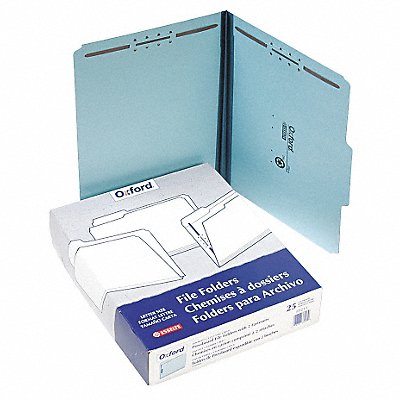 GRAINGER PFXFP213 Letter File Folders Blue PK25