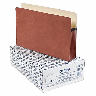GRAINGER PFX1536GOX Expand File Folder Manila/Fiber PK10