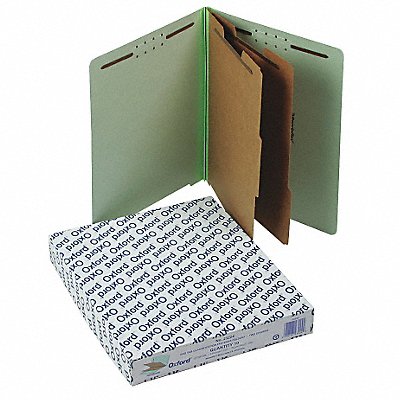 GRAINGER PFX23224 Letter File Folders Pale Green PK10