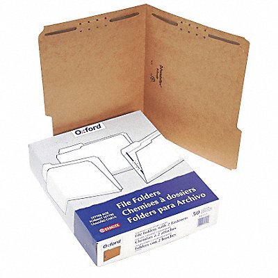 GRAINGER PFXFK212 Letter File Folders Brown PK50