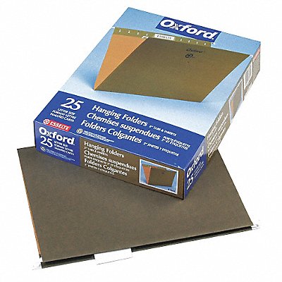 GRAINGER PFX81602 Hanging File Folder Std Green PK25
