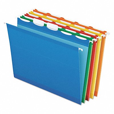 GRAINGER PFX42592 Hanging File Folders Assorted PK25