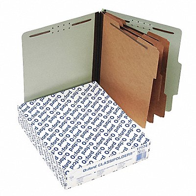 GRAINGER PFX17174 Letter File Folders Green PK10