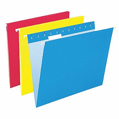 GRAINGER PFX81612 Hanging File Folders Assorted PK25