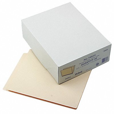 GRAINGER PFX16625 Letter File Folders Manila PK50