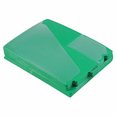 PENDAFLEX PFX13543 Outguides Preprinted Tabs Green PK50