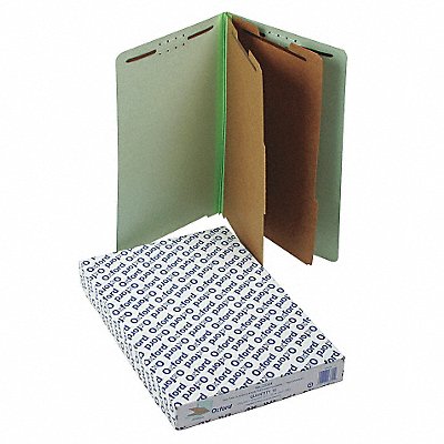 GRAINGER PFX23324 Legal File Folders Pale Green PK10