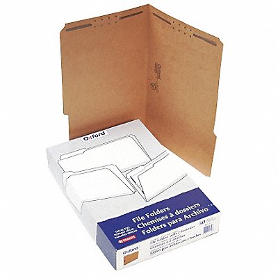 GRAINGER PFXFK312 Legal File Folders Brown PK50