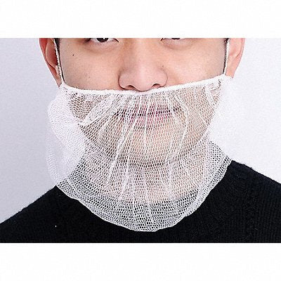 CONDOR 23KX05 Beard Cover Polyester White Uni PK100