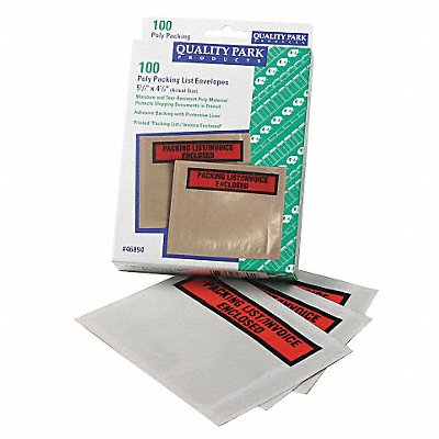 QUALITY PARK QUA46894 Packing List Envelope General Purposeose PK100