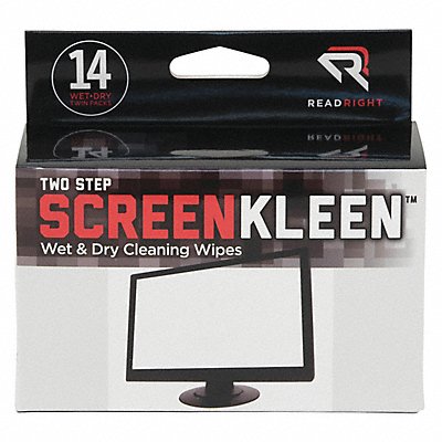 READ RIGHT REARR1205 Screen Wipes PK14