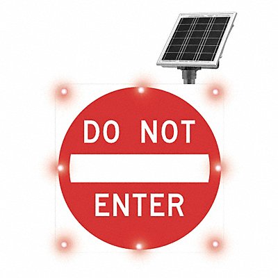 TAPCO 2180C00067 LED Sign Do Not Enter Aluminum 30 x 30
