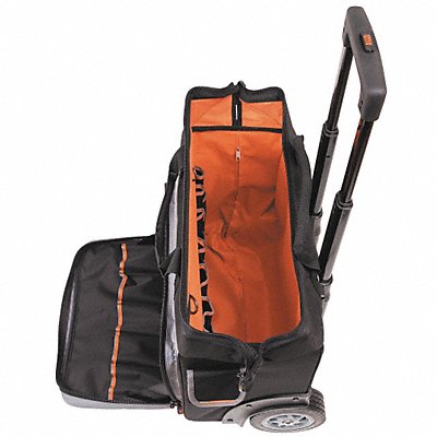 KLEIN TOOLS 55452RTB Rolling Tool Bag Blk Ballistic Polyester