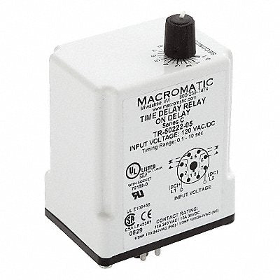 MACROMATIC TR5022608 H7831 Single Function Time Delay Relay 240VAC 8Pins
