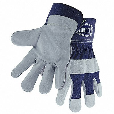 PIP IC5S Lthr Palm Gloves Cowhide Blu/Grey S PK12
