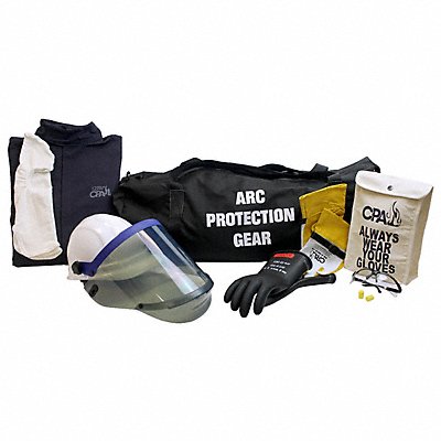 CHICAGO PROTECTIVE APPAREL AG12CVL H5439 Arc Flash Coverall Kit Navy L