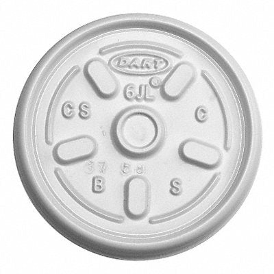 DART 6JLNV Disp Hot Cup Lid 2 oz-6 oz PK1000