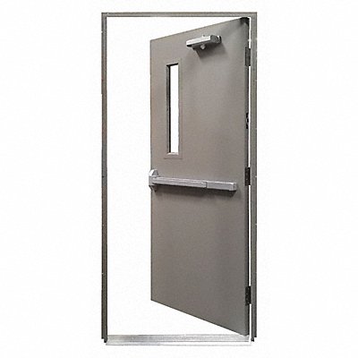 SECURALL HDQR163680RH Steel Door with Sub-Frame