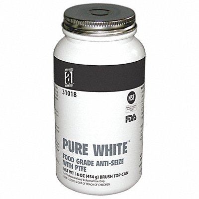 ANTI-SEIZE TECHNOLOGY 31018 Food Grade Anti-Seize 1 lb BrshTp Cn