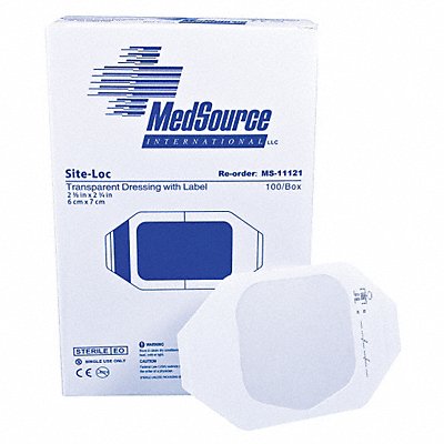 MEDSOURCE MS11121 Site-Loc Transparnt Drssng 6x7cm PK400