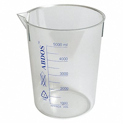 GRAINGER P50701 Beaker 50 mL 59 mm H 50 mm Dia PK12