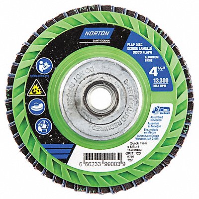 NORTON 66623399003 Fiber Disc 4 1/2 in Dia 5/8in Arbor