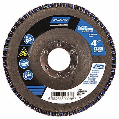 NORTON 66623399065 Fiber Disc 4 1/2 in Dia 7/8in Arbor