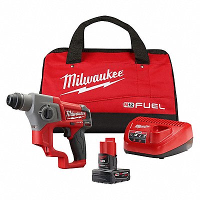 MILWAUKEE 241621XC M12 FUEL 5/8 SDS Rotary Hammer W/1BAT KT