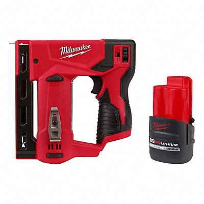 MILWAUKEE 24472048112425 M12 Crown Stapler + M12 HO CP2.5 Battery