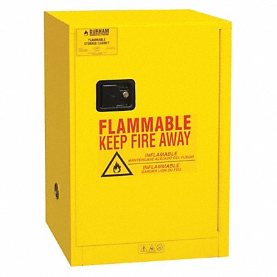 DURHAM MFG 1012M50 Flammable Safety Cabinet Manual Door 12 gal.