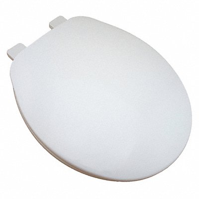 JONES STEPHENS C101000 Builder Grade Plastc Toilet Seat Wht Rnd