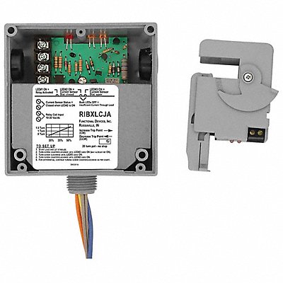 FUNCTIONAL DEVICES INC / RIB RIBXLCJA Enclosed Relay/Remte Split Core Adjustable 10A