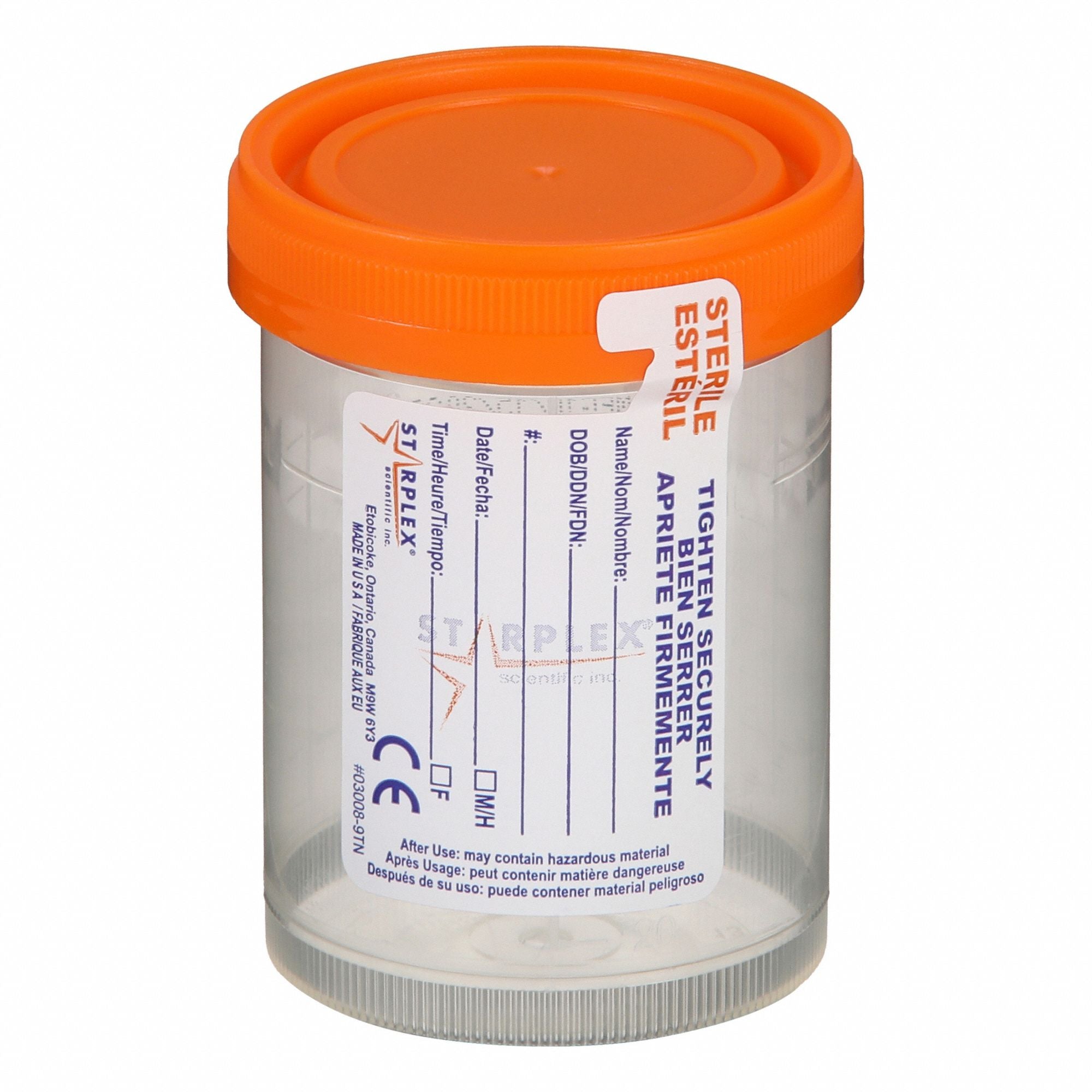 MEDEGEN MEDICAL PRODUCTS P02B120210 Specimen Container 120 mL PK300