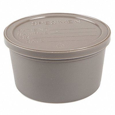 MEDEGEN MEDICAL PRODUCTS 02726A Specimen Container 240 mL Grey PK250