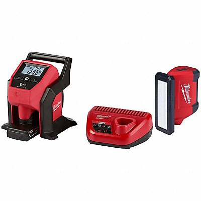 MILWAUKEE 247521XC236720 M12 Inflator Kit + M12 Flood Light