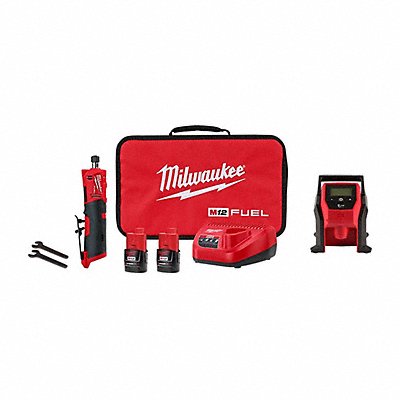 MILWAUKEE 248622247520 M12 FUEL Die Grinder Kit + M12 Inflator